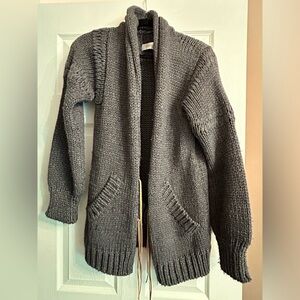 Hironae Paris Grey Cardigan Knit Jacket